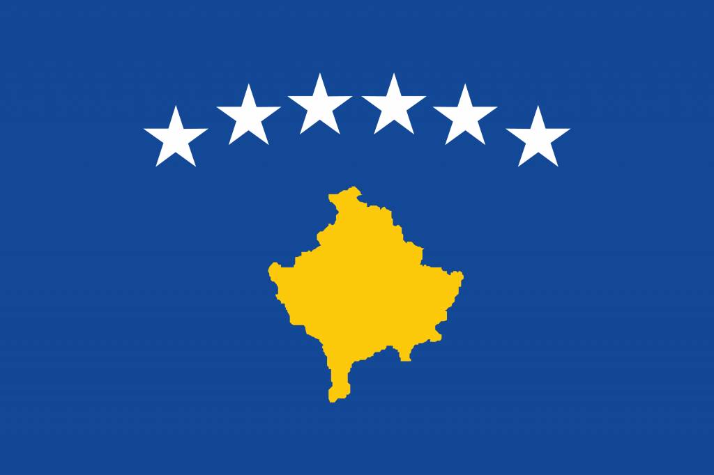 Kosovo flag coloring - country flags