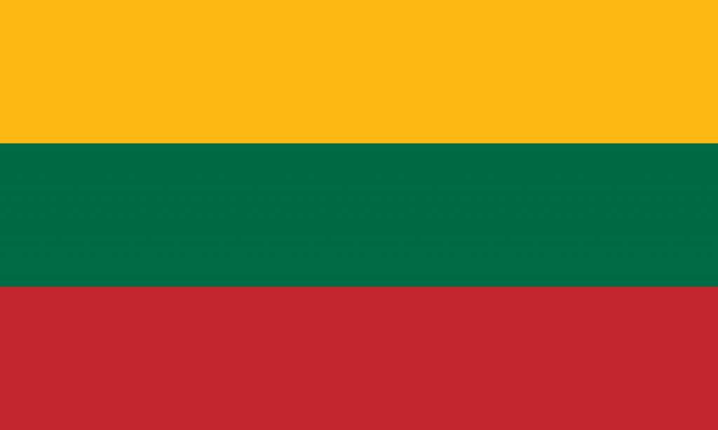 Lithuania flag coloring - country flags