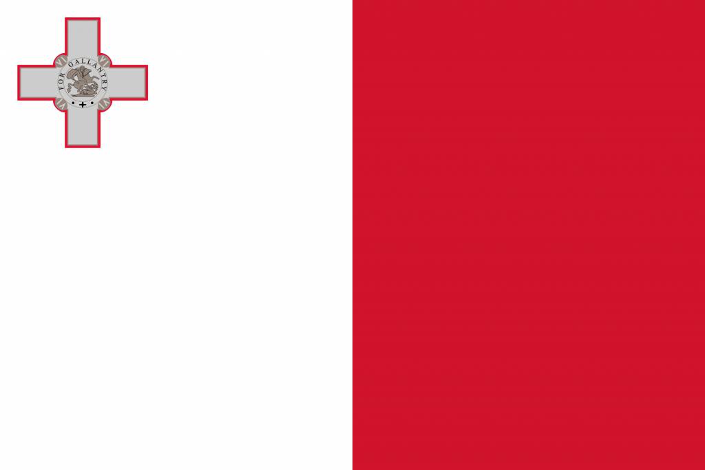 Malta vlag kleurplaat - country flags