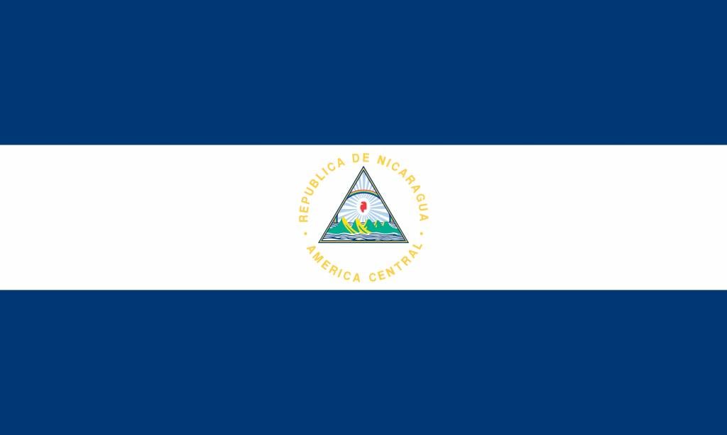 Nicaragua flag coloring - country flags