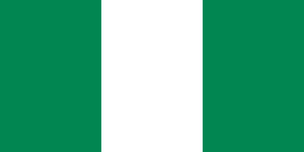 Nigeria flag coloring - country flags