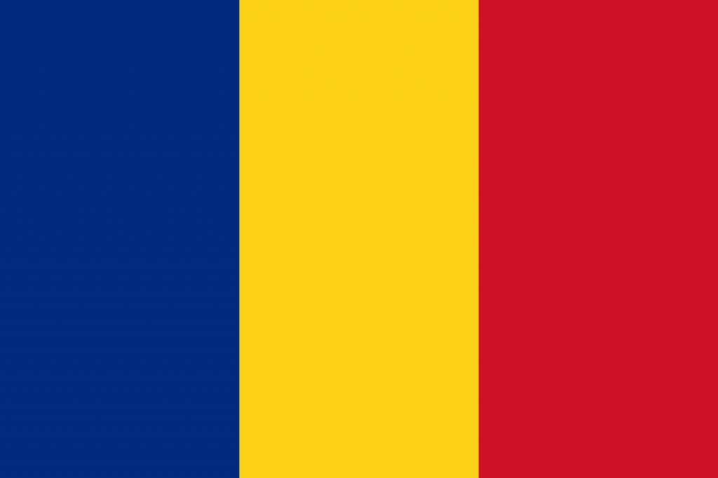 Romania flag coloring - country flags