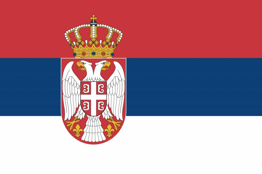 Serbia flag coloring - country flags