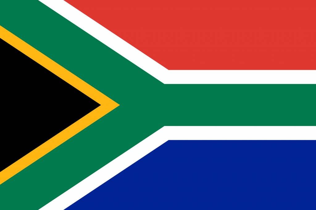 South Africa flag coloring - country flags