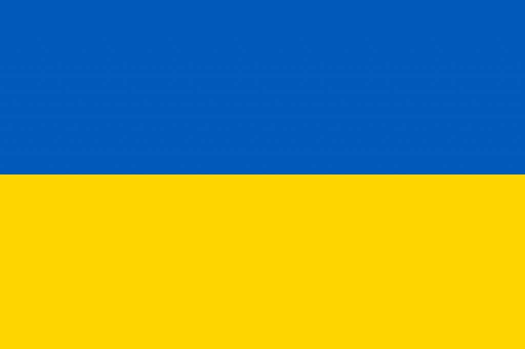 Flagge der Ukraine anmalen country flags