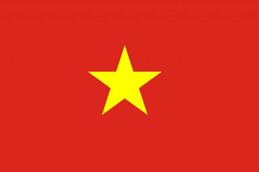 drapeau vietnamien à colorier - country flags