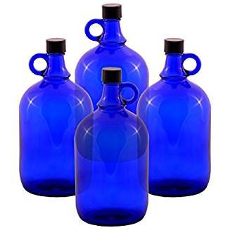 van blauw-violet glas met schroefdop - bodyRevitaliser