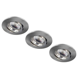 Set van 3 stuks Inbouw LEDspot Parijs,  8 Watt