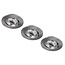 Set van 3 stuks Inbouw LEDspot Parijs, Warm wit licht, dimbaar, 8 Watt, kantelbaar, RVS