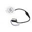 Set van 6 stuks dimbare mini inbouwLEDspot, warm wit, 1x3W Kantelbaar IP44 WITTE uitvoering