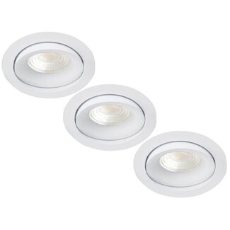 Set van 3,  inbouw Ledspot Kiel, 5 Watt