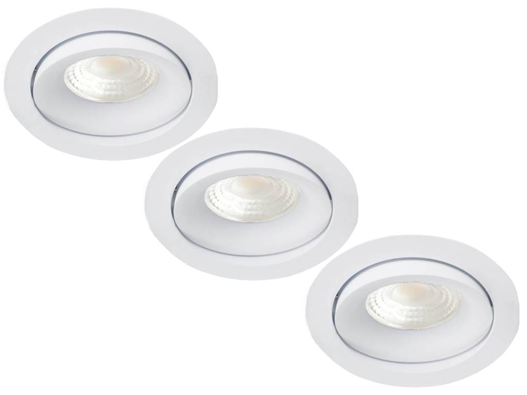 Set van 3, inbouw Ledspot Kiel, 5 Watt
