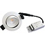 Inbouw Ledspot Kiel, 5 Watt, Warmwit, Dimbaar, 420 Lumen, kantelbaar, richtbaar. Witte uitvoering