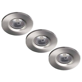 Set van 3 stuks Badkamer Inbouw LEDspot Kreta 8W, IP65