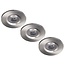 Set van 3 stuks Badkamer Inbouw LEDspot Kreta 8W, IP65