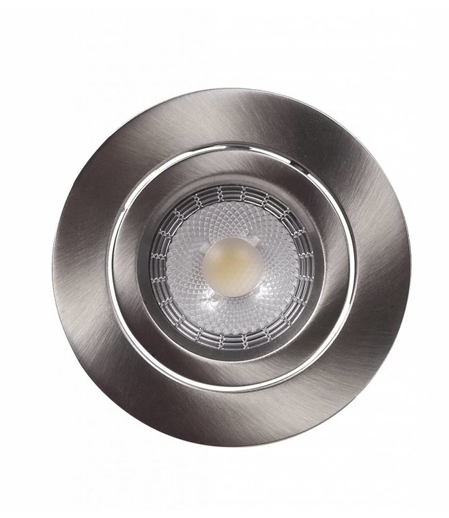 Set van 2 Inbouw Ledspot Praag ZWART, 5 Watt, Dimbaar Warm Wit, IP44