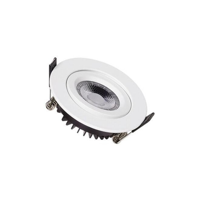 Set van 3 Inbouw Ledspot Dublin Wit, 6 Watt, Dimbaar Warm Wit IP44