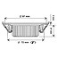 Set van 6 Inbouw Ledspot Dublin Zwart, 6 Watt, Dimbaar Warm wit licht  IP44