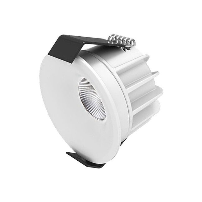 Interlight Micro Led 4 Watt, warmwit licht, dimbaar. Witte uitvoering, geschikt voor de badkamer.