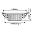 Inbouw Ledspot Slim line, 6 Watt, Dimbaar Warm Wit IP44 , geschikt voor de badkamer.