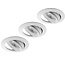 Set van 3 stuks, inbouw Ledspot Slim, 6 Watt, Dimbaar Warm Wit, geschikt voor de badkamer: IP44