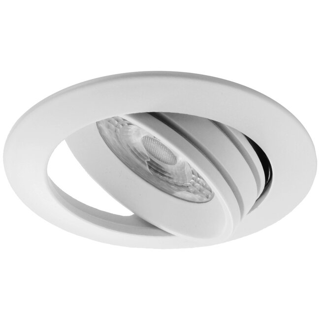 Set van 3 stuks, inbouw Ledspot Slim, 6 Watt, Dimbaar Warm Wit, geschikt voor de badkamer: IP44