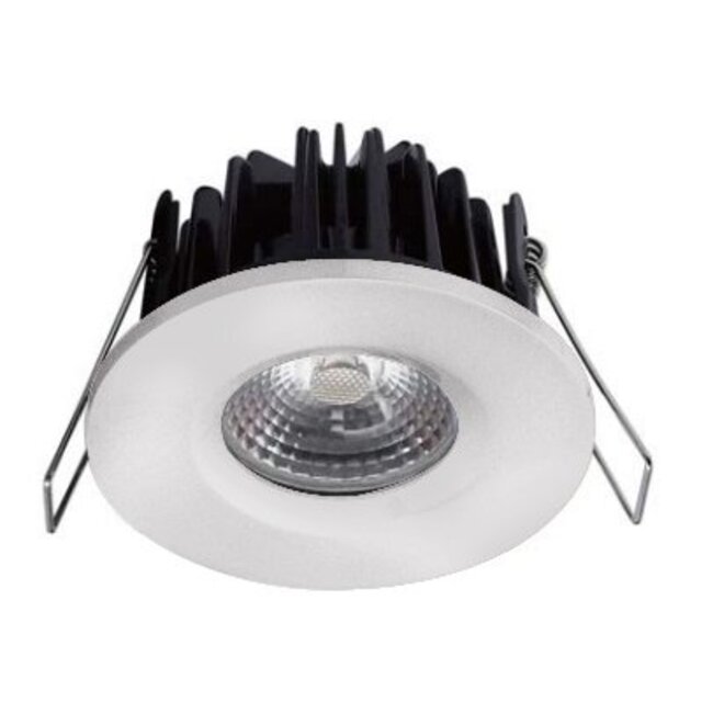 Complete set van 3 stuks Witte Badkamer Inbouw LED spot Kreta 8W, dimbaar (IP65)