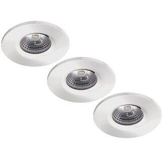 Set van 3 stuks Badkamer Inbouw LEDspot Kreta 8W, IP65