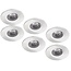 Set van 6 stuks Badkamer Inbouw LEDspot Kreta 8W, IP65