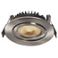 Inbouw Ledspot Dublin RVS kleur , 6 Watt, Dimbaar Warm Wit IP44