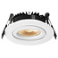 Set van 6 Inbouw Ledspot Dublin Wit, 6 Watt, Dimbaar Warm Wit IP44