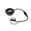 Set van 3 stuks dimbare mini inbouwLEDspot, warm wit, 1x3W Kantelbaar IP44 ZWARTE uitvoering