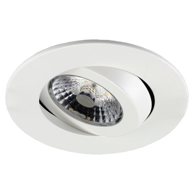 Set van 6 stuks LED inbouwspot Gyro 8W, dimbaar en 360 graden richtbaar