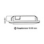 Set van 2 Cabinet Led Inbouwspot warm wit, zwarte uitvoering IP44, dimbaar