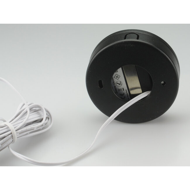 Set van 2 Cabinet Led Opbouwspot warm wit, zwarte uitvoering IP44, dimbaar