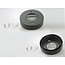 Set van 3 Cabinet Led Opbouwspot warm wit, zwarte uitvoering IP44, dimbaar