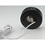 Set van 6 Cabinet Led Opbouwspot warm wit, zwarte uitvoering IP44, dimbaar
