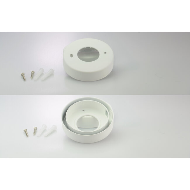 Set van 3 Cabinet Led Opbouwspot warm wit, witte uitvoering IP44, dimbaar