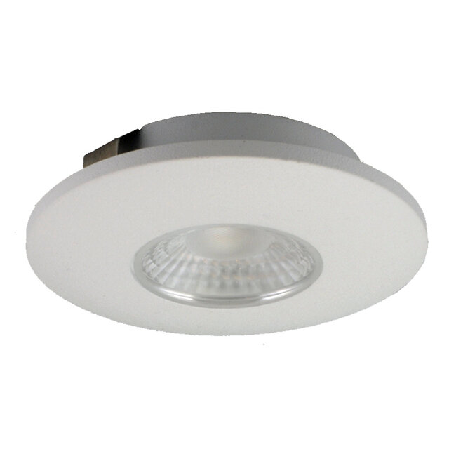 Set van 4 Cabinet Led Opbouwspot warm wit, witte uitvoering IP44, dimbaar