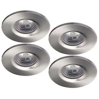 Set van 4 stuks Badkamer Inbouw LEDspot Kreta 8W, IP65