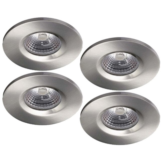 Complete set 4 stuks Badkamer Inbouwspots Kreta 8W, dimbaar (IP65)