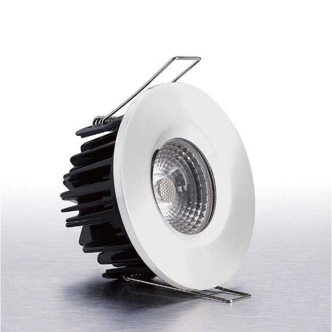 Complete set van 4 stuks Witte Badkamer Inbouw LED spot Kreta 8W, dimbaar (IP65)