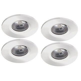 Set van 4 stuks Badkamer Inbouw LEDspot Kreta 8W, IP65