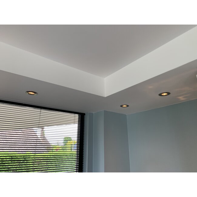 Inbouw LEDspot Parijs, Warm wit licht, dimbaar, 8 Watt, kantelbaar, RVS