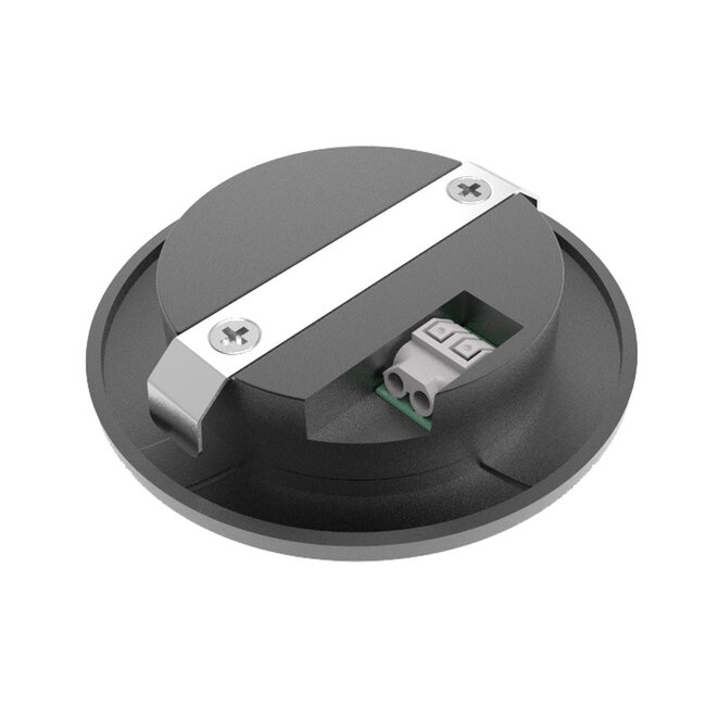 Set van 5 Cabinet Led Inbouwspots warm wit, zwarte uitvoering IP44, dimbaar