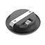 Set van 3 Cabinet Led Inbouwspots warm wit, zwarte uitvoering IP44, dimbaar