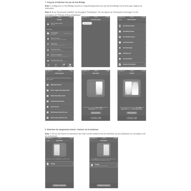 Ecodim Led drukknop dimmer, draadloos. - Friends with Hue -
