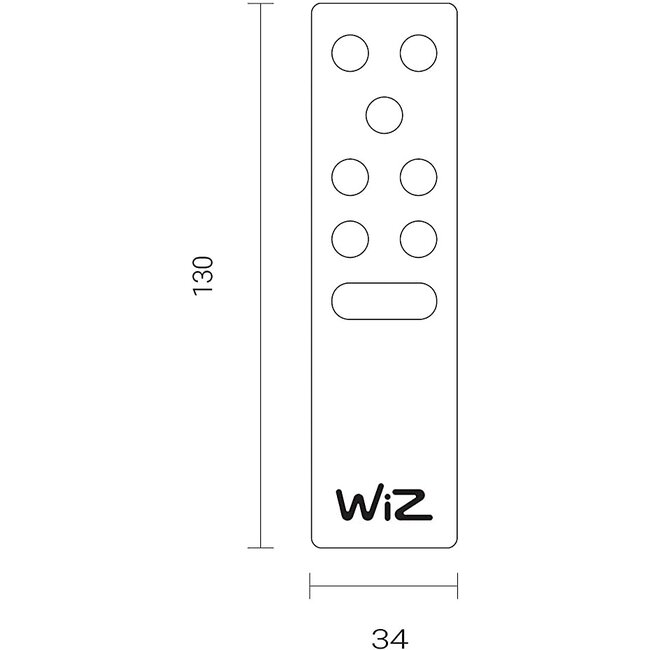 Ansell Afstandsbediening voor Wiz led lampen