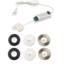 Set van 4 Cabinet Led Inbouwspots warm wit, in rvs kleur IP44, dimbaar