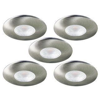 Set van  5 Cabinet Led Inbouwspot IP44